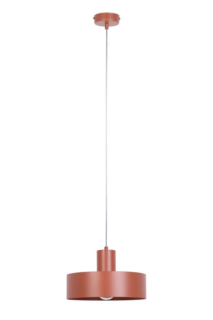 Lampada a sospensione minimal rotonda mattone Ø25 E27