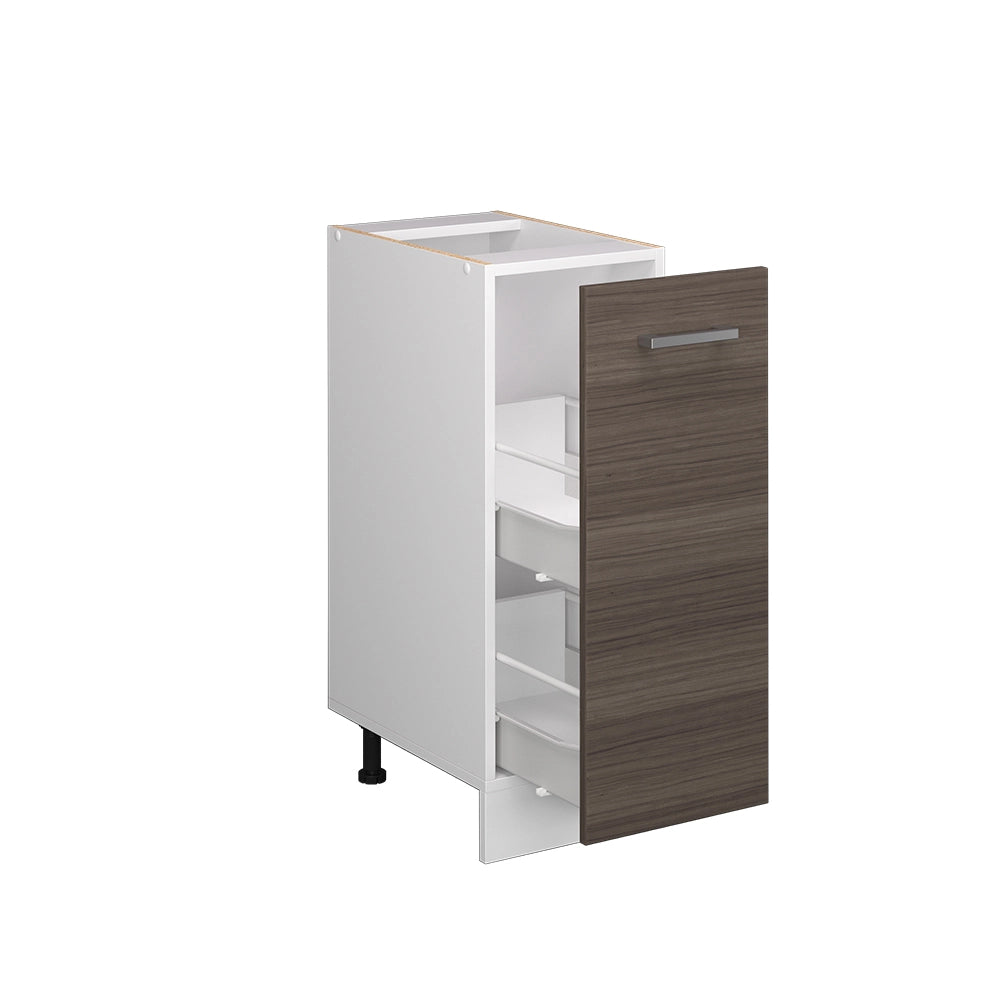 Armadio cucina dispensa alto R-Line Grigio nobile/Bianco 30 cm senza piano di lavoro Vicco