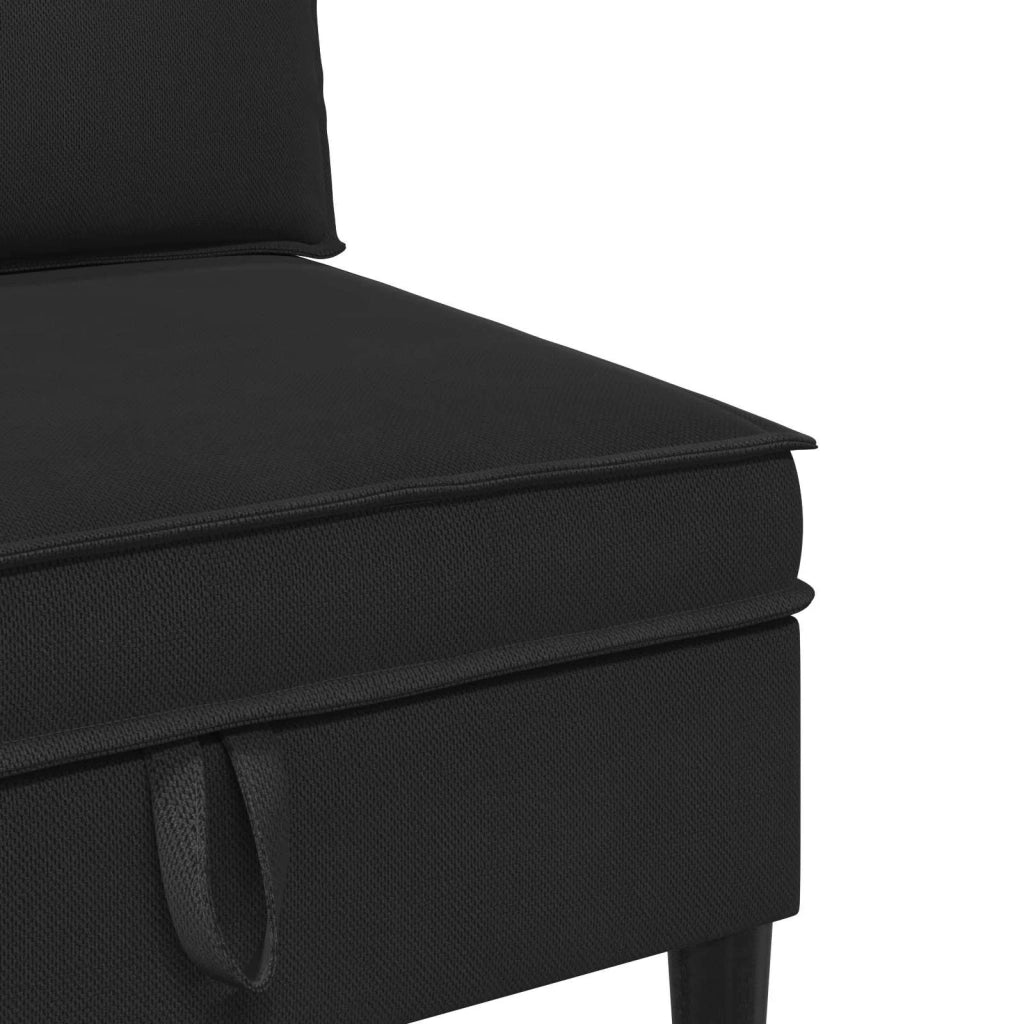 Set di mobili per il soggiorno 4 pcs Nero Tessuto 3413809
