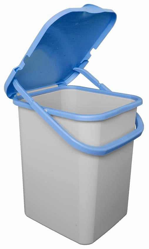 PREMI PATTUMIERA RACCOLTA DIFFERENZIATA CON MANICO 18LT BLU RICICLO CARTA