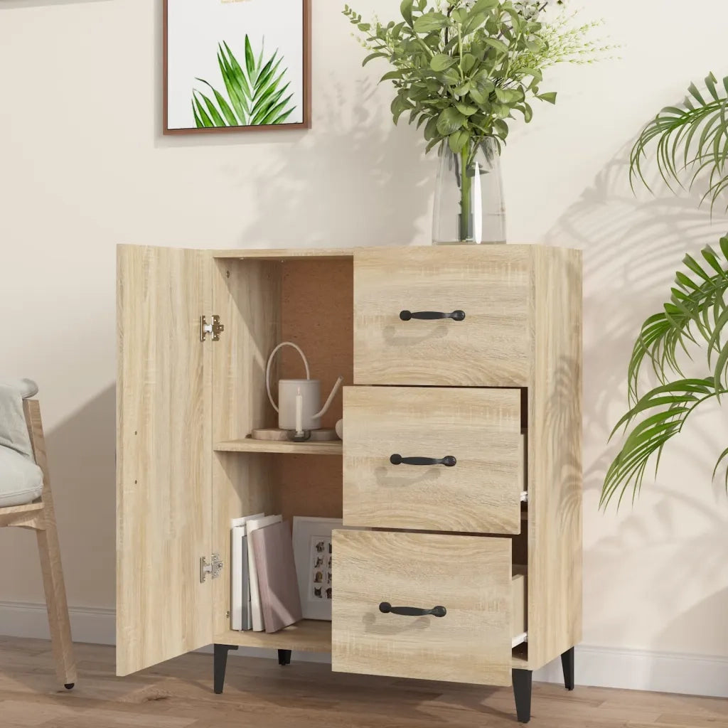 Credenza Rovere Sonoma 69,5x34x90 cm in Legno Multistrato 812180
