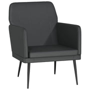 Poltrona | Sedia Relax Nera 61x78x80 cm Similpelle
