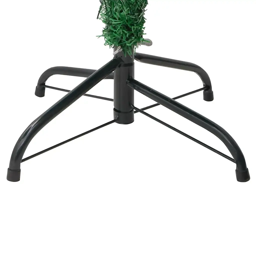 Cactus di Natale con Base e LED-Albero Natalizio-Decorazioni natalizie Verde 210 cm PVC