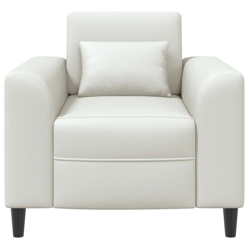 Divano Sedia-Poltrona Bianco Similpelle