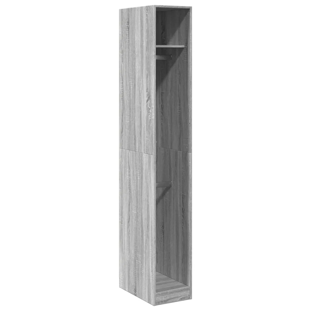 Armadio Grigio Sonoma 30x50x200 cm in Legno Multistrato CFW1607517
