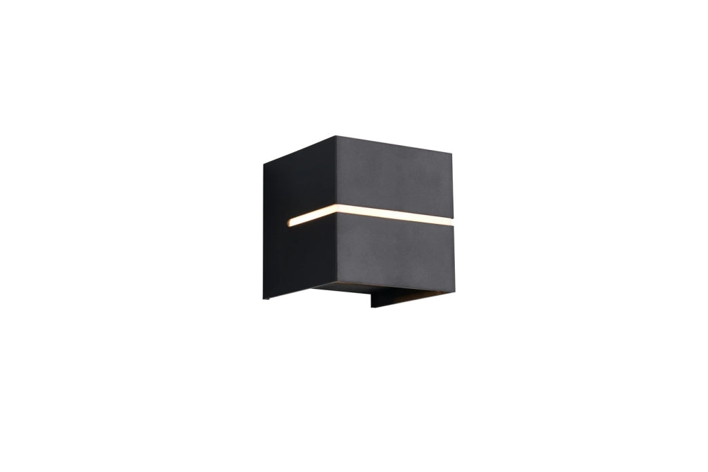 Applique da esterno quadrata nera 1xG9 IP44 LOGRONO RL