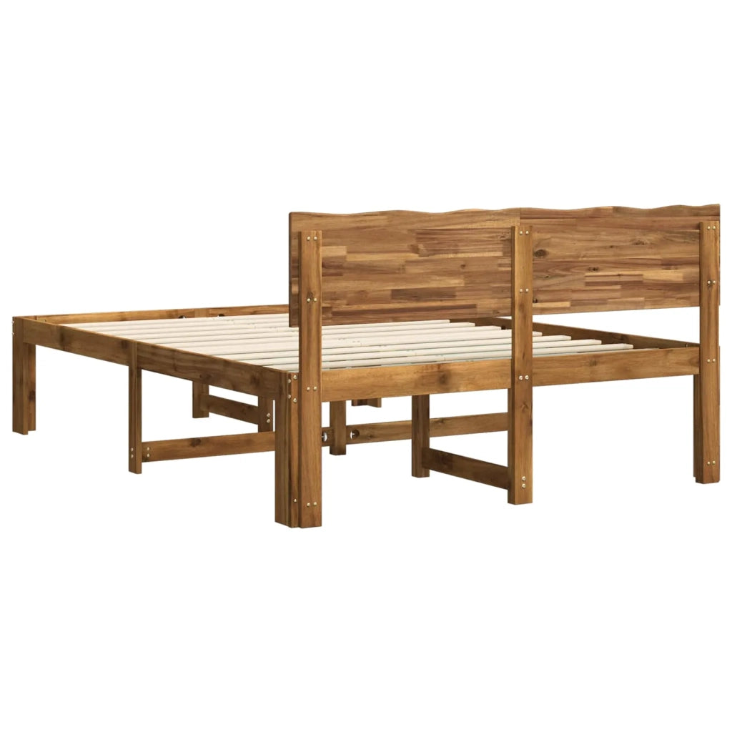 Letto matrimoniale con testiera ROSTOCK Naturale 135 x 190 cm 903447
