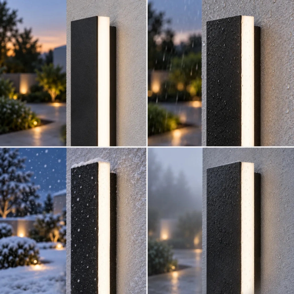 Lampada Da Parete Led Per Facciata Jnh035-g 60 Nera