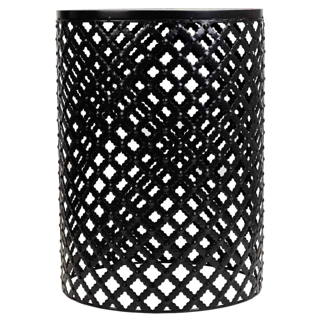 Set di 2 supporti in mosaico nero e metallo