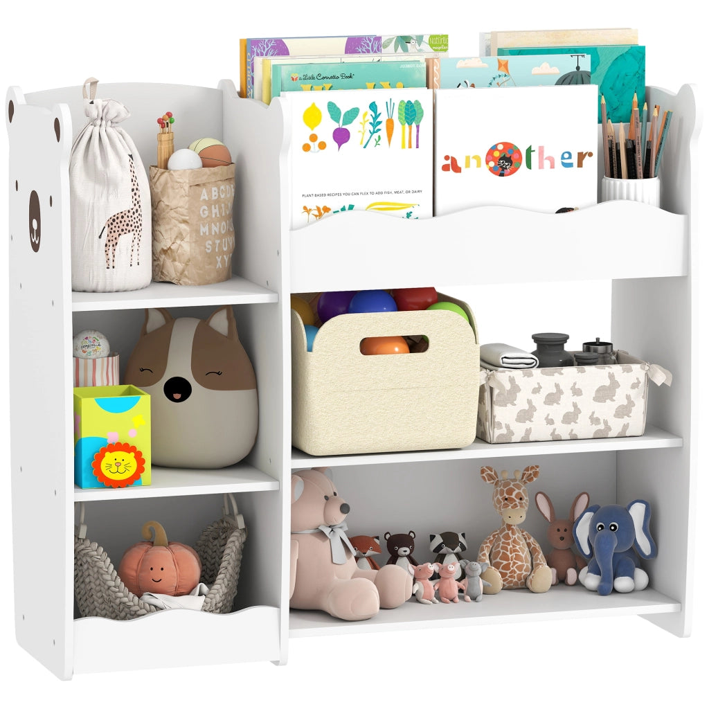 Libreria per bambini con ripiani aperti e scomparti ¨C Zephmum ¨C Bianco