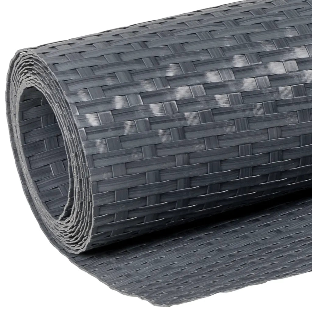 Schermo da balcone | Paravento da Balcone Antracite 600x90 cm in Polyrattan