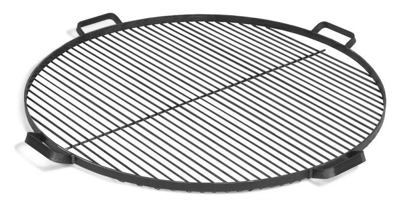 Barbecue Griglia in Acciaio Naturale da 80 cm con 4 Maniglie