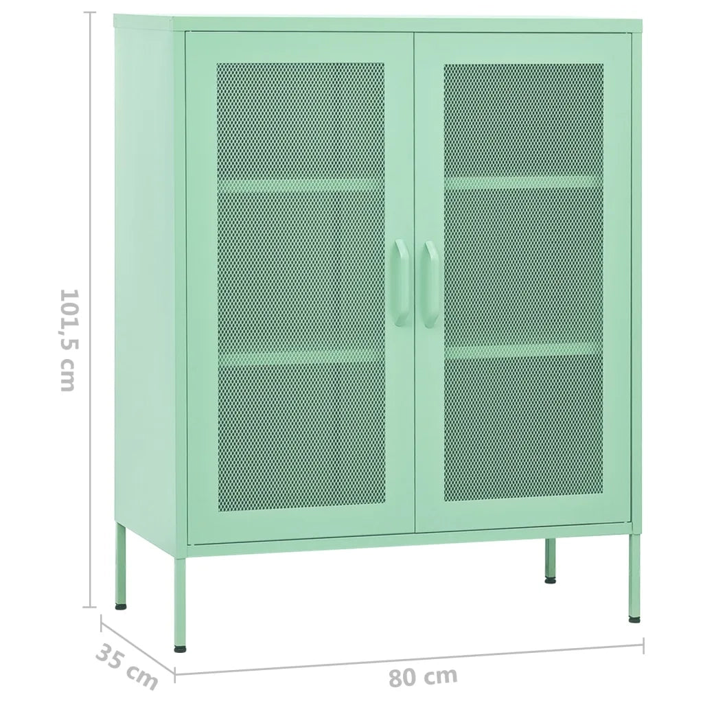 Armadio di stoccaggio dal design mint moderno 80 x 35 x 101,5 cm con ripiani regolabili in acciaio mint 02_0046867