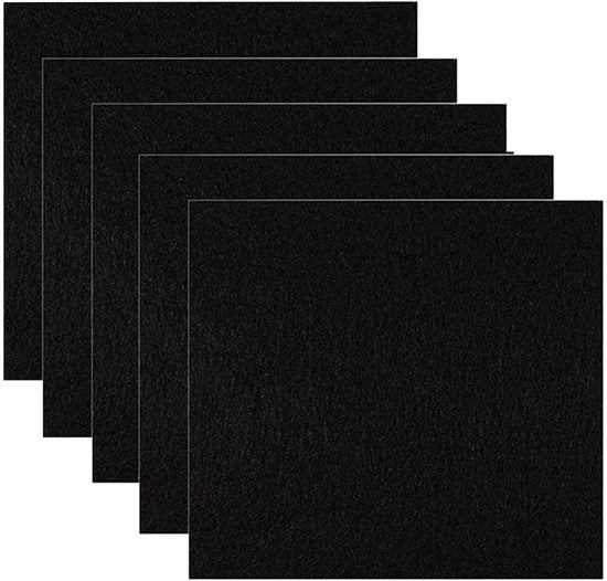Filtro di sostituzione per filtro attivo - Filtro per odorosità - Dimensioni 16 x 16 cm - 5 pezzi - Filtro per gatto