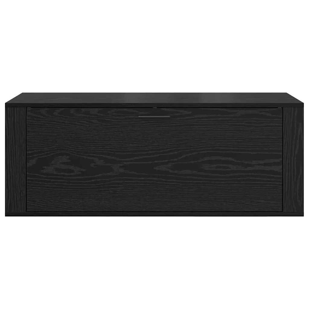 Mobile per scarpe con lo scaffale Rovere nero 100 x 35 x 38 cm 881020