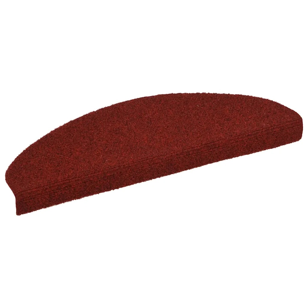 Tappetini Autoadesivi per Scale 15 pz | Gradini per Scale 65x21x4 cm Rosso