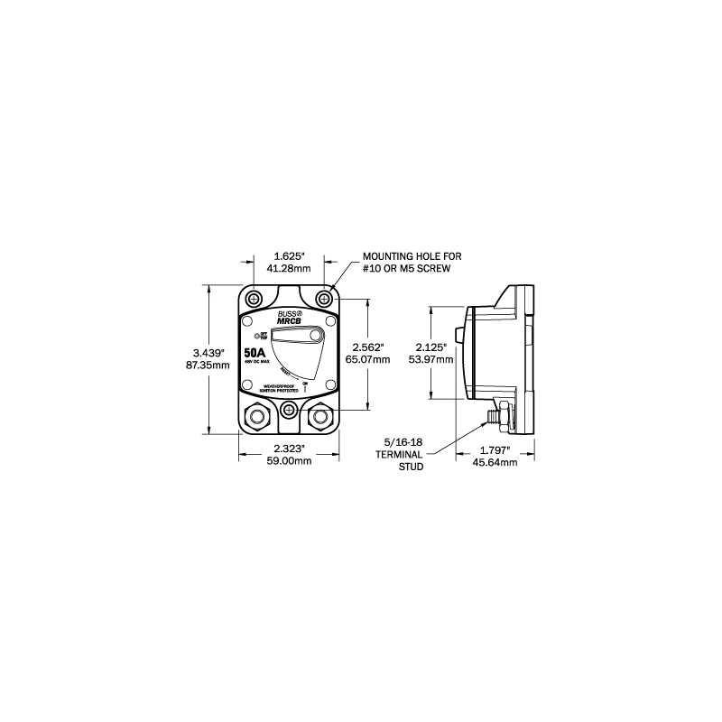 MAGNETOTERMICO HD A FILO 80A