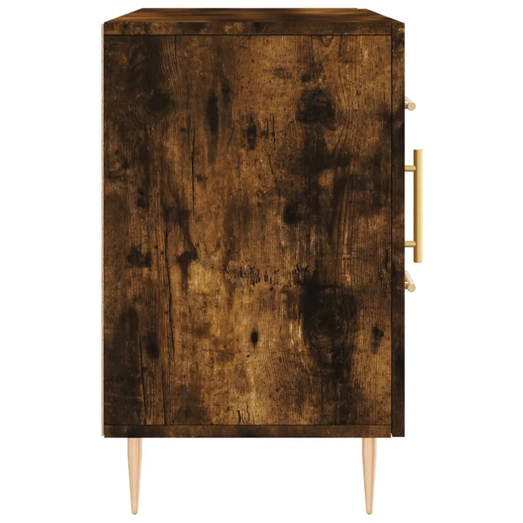 Credenza Rovere Fumo 100x36x60 cm in Legno Multistrato 828161