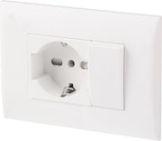 Placca Precomposta 2212 Electraline Bianco 220 V 2 Pezzi