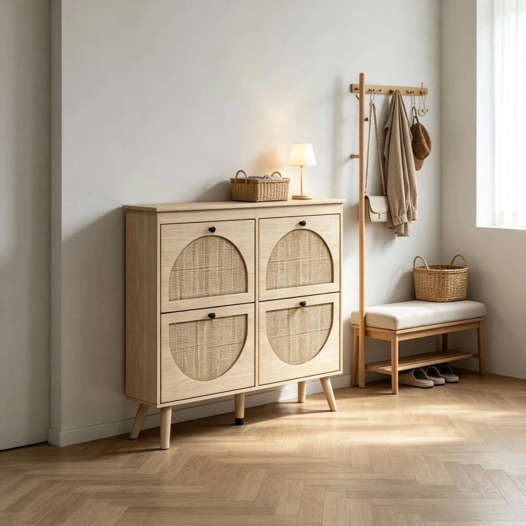 Scarpiera compatta dal design moderno e semplice, salvaspazio