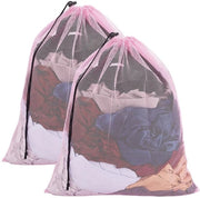 2 pezzi di mesh wascherei con corda per appendere 62x49 cm