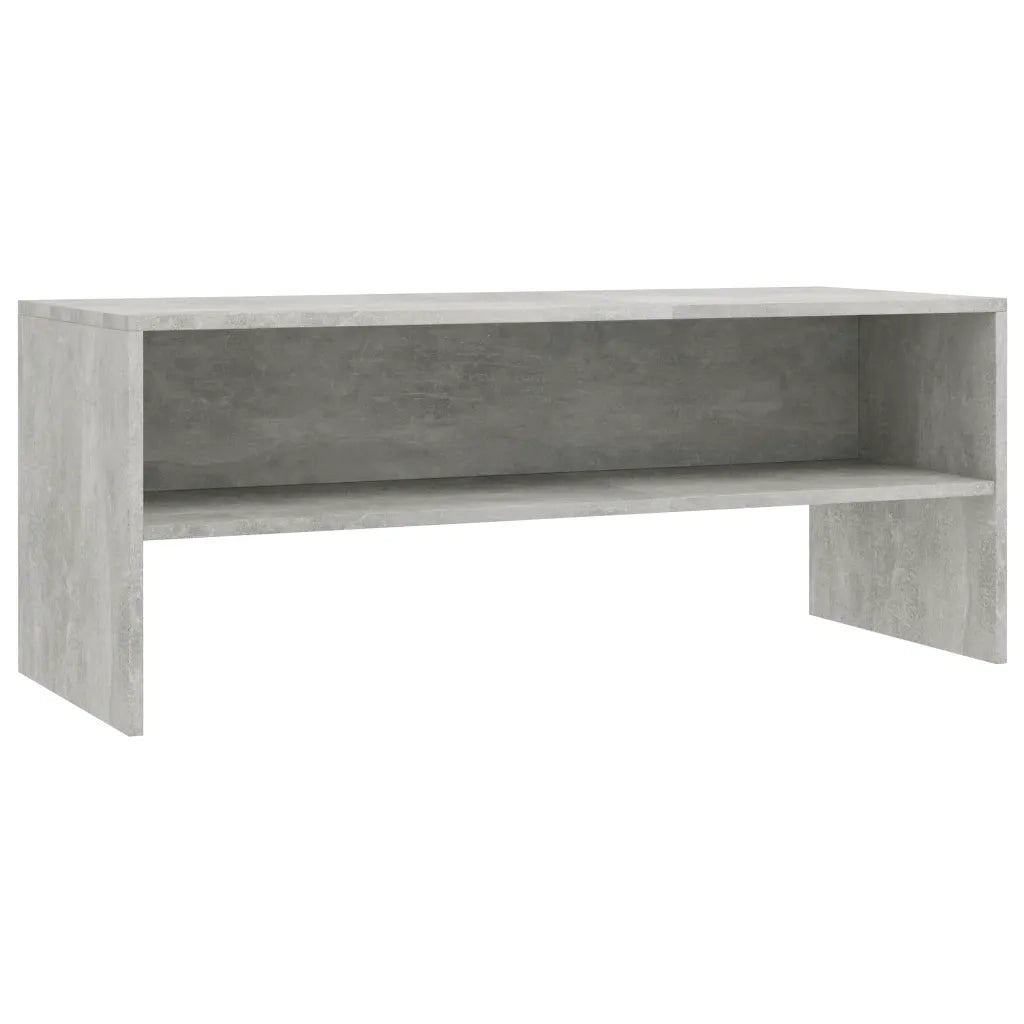 Mobile Porta TV Grigio Cemento 100x40x40cm in Legno Multistrato 800049