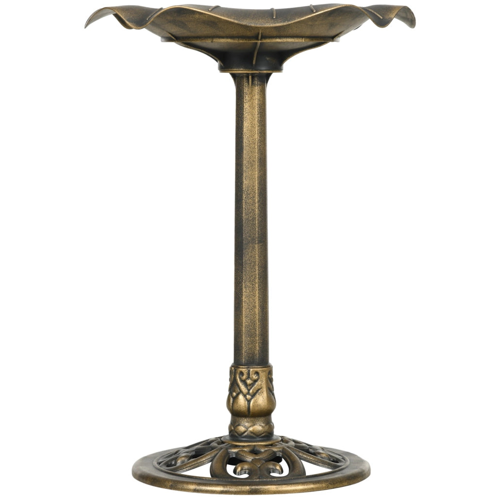 Abbeveratoio per Uccelli ¨C Xylo ¨C Design Vintage Bronzo ?50x71H cm