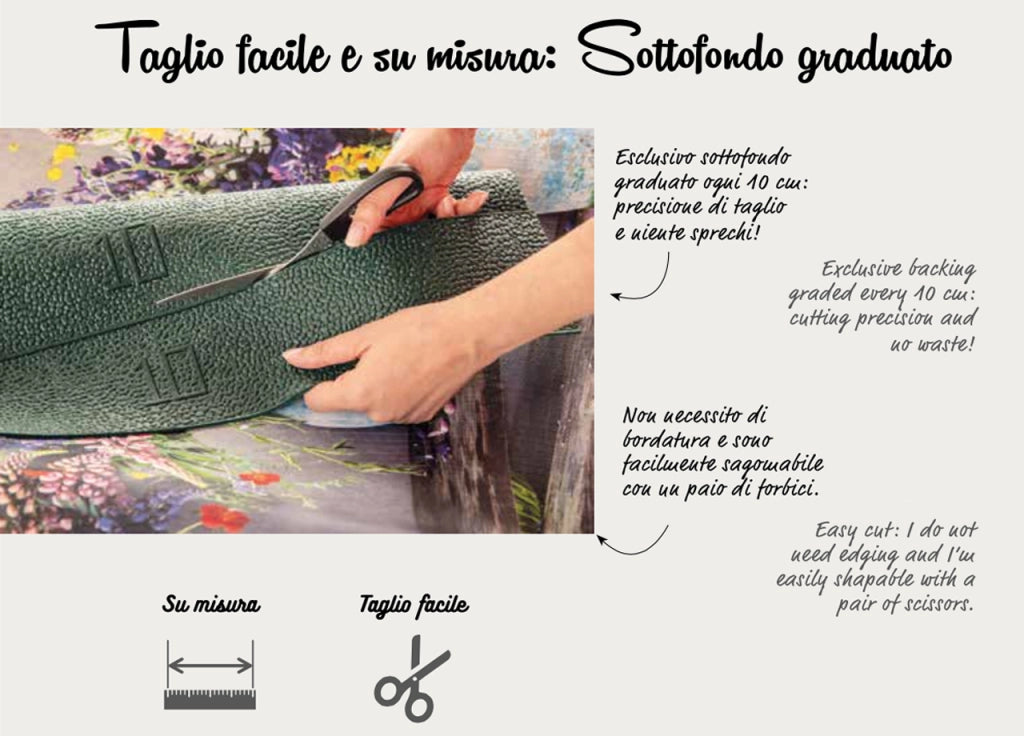 Tappeto Passatoia Antiscivolo Stampa Digitale Sprinty L'originale Dis. Cactus - 50x230 - Cactus
