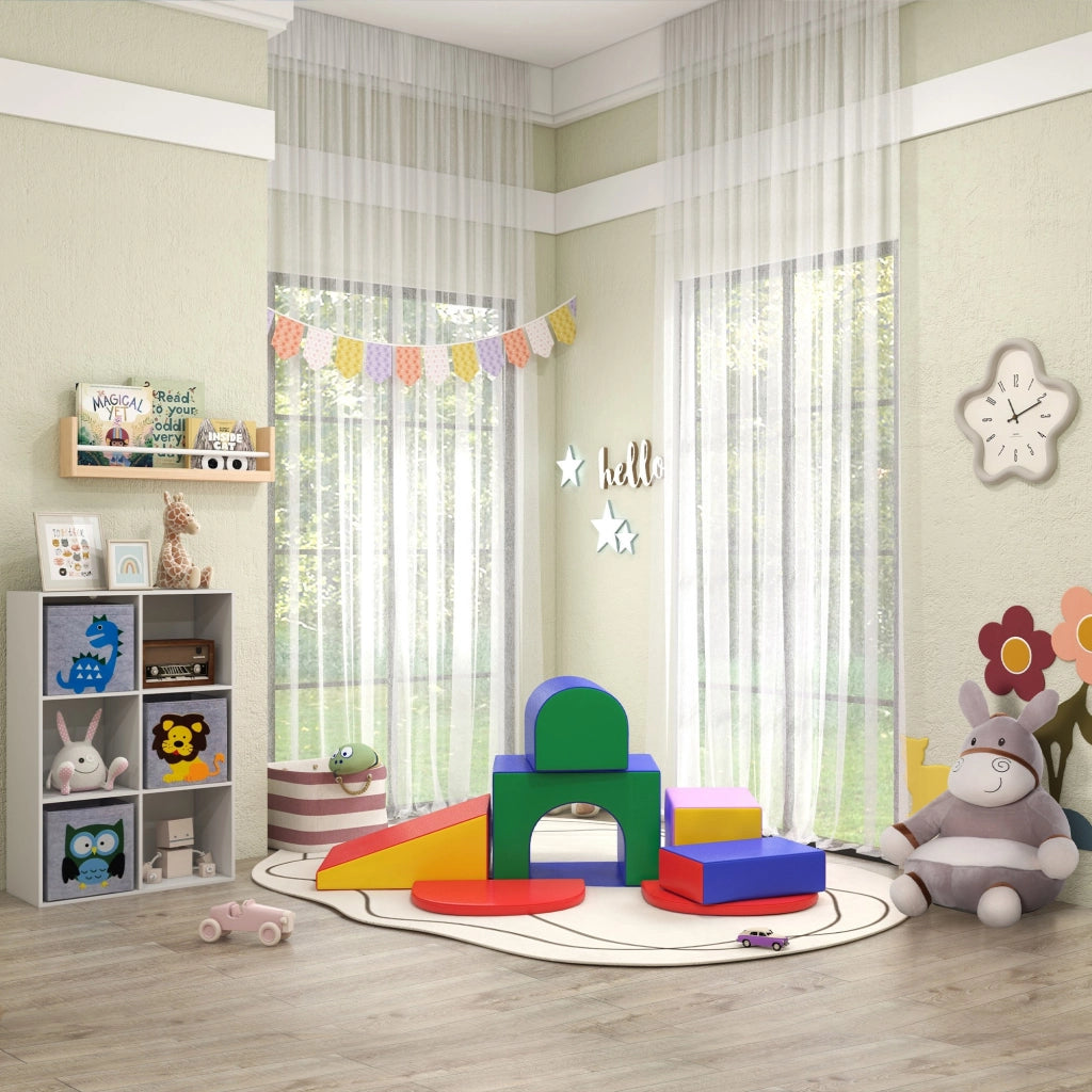 Set 7 Costruzioni Morbide per Bambini  1-3 Anni in PU e EPE Multicolore