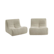 Divano modulare boucle, 2 posti, beige