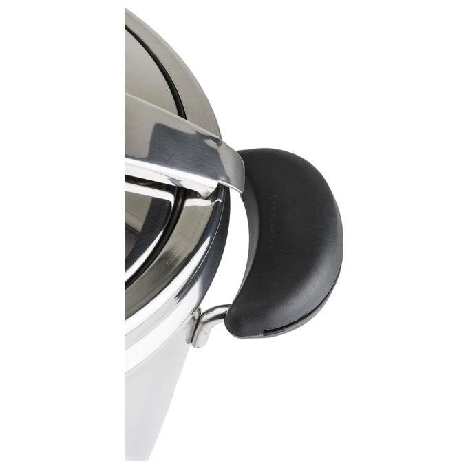 Barazzoni 52604500708010 Amelia+ Pentola a Pressione 7 L Acciaio Inox 18-10 Induzione Manico Ergonomico colore Nero