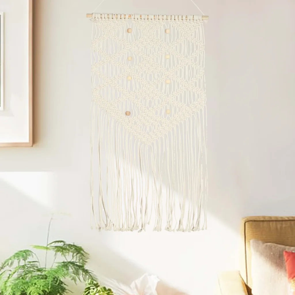Decorazione da Parete in Macramè 40x80 cm Cotone 323998