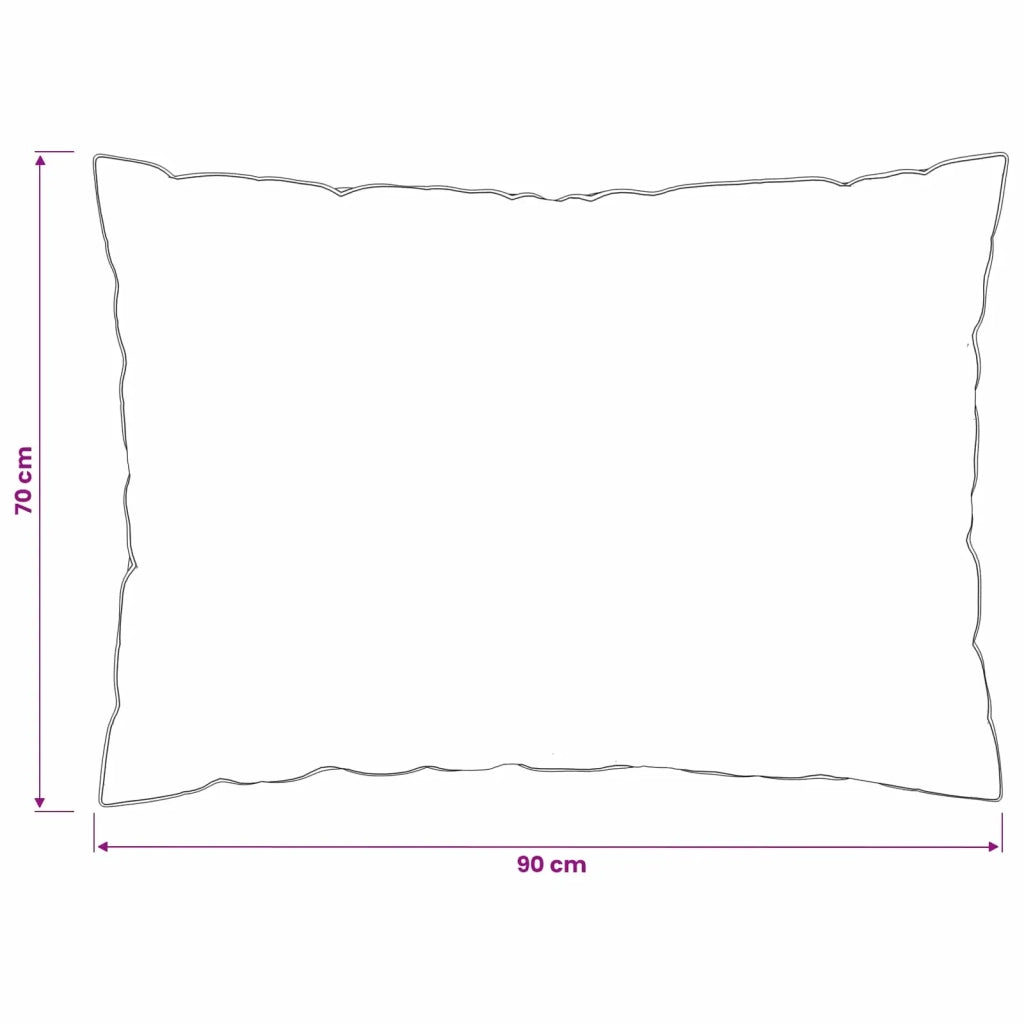 Cuscino 2 pcs 70 x 90 cm Lana Australiana Bianco 42042912