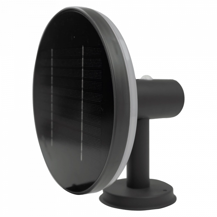 Applique solare esterna LED 10W PIR crepuscolare grigia