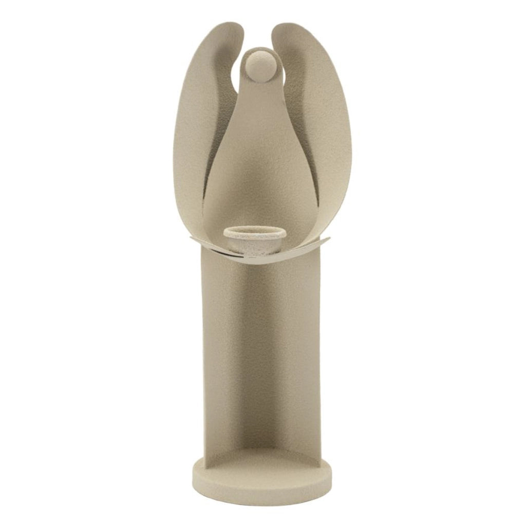 Portacandela VKH743, Beige, Metallo, 13x11,5x37,5 cm