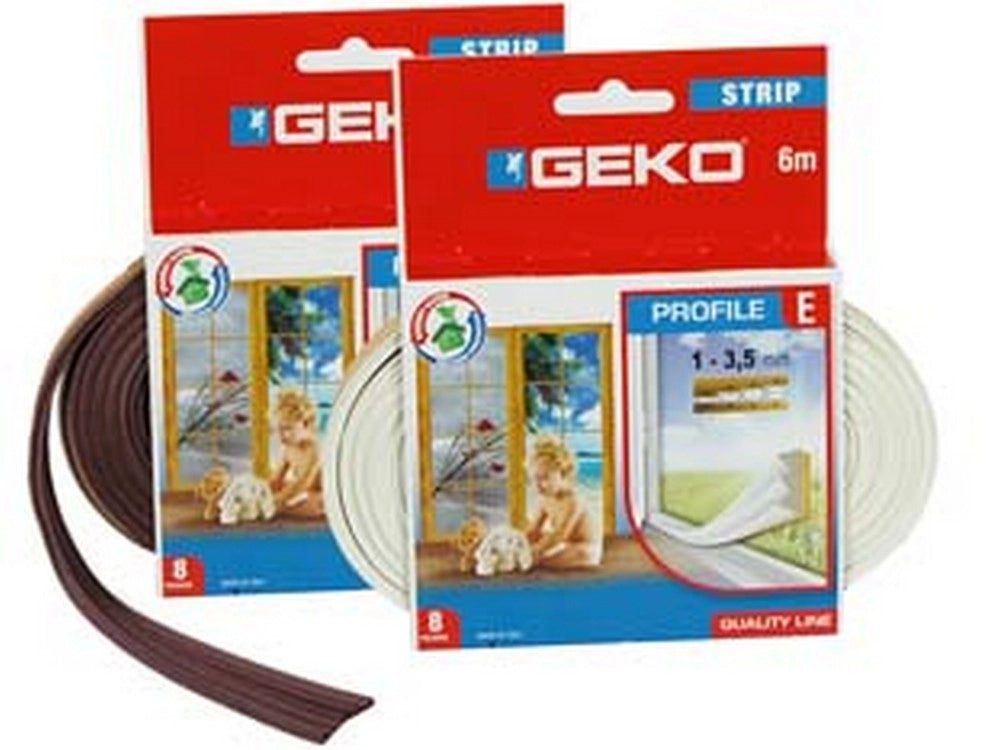 10pz parafreddo in gomma profilo "e" - mm.9h. rotolo da mt.6 colore bianco    cod:ferx.fer27557