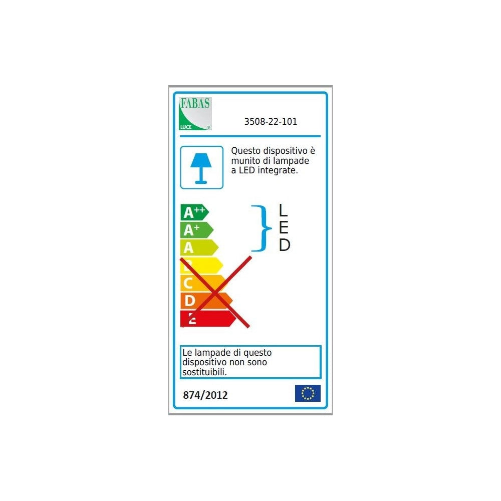 Plafoniera GIOTTO a led moderna 18W nero 3508-21-101 Fabas Luce