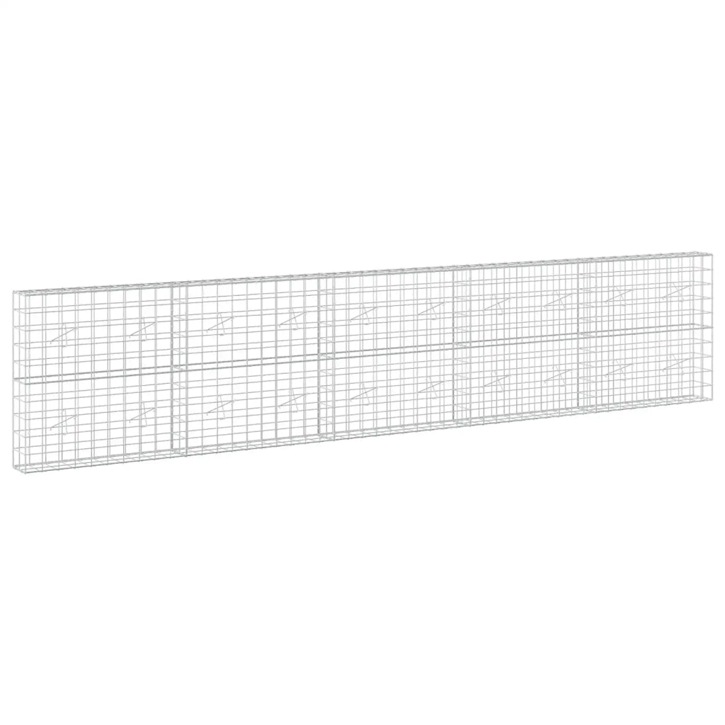 Gabione con Filo da 3,5 mm e Rete da 10x10 cm 500x20x100 cm 3463108