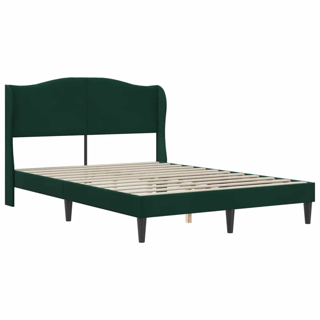 Struttura del letto Verde Scuro 120 x 200 cm Velluto 3415198