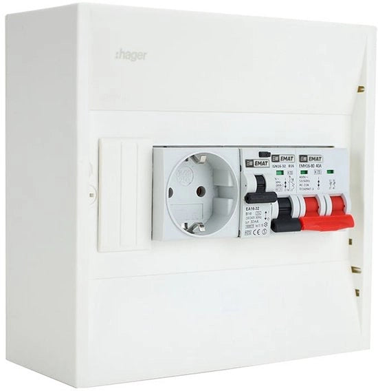 Pannello Fotovoltaico Distributore B16 Gruppo con Alimentatore B16 e Principale Interruttore (PV0009)