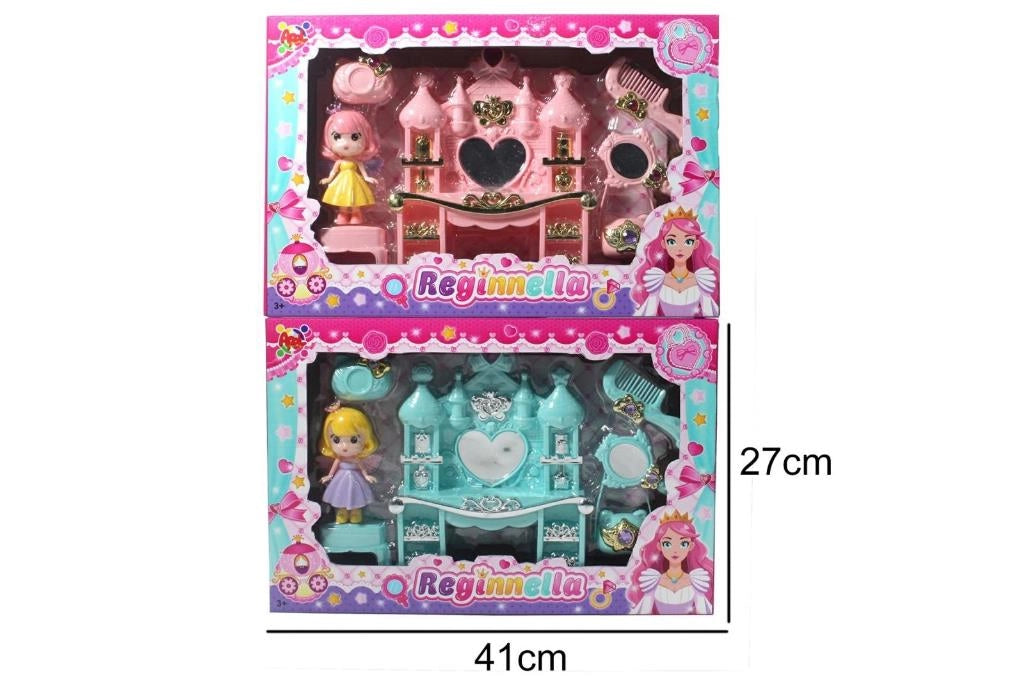 1 Pezzo Gioco Set Specchiera Reginella con Accessori 2 Colori