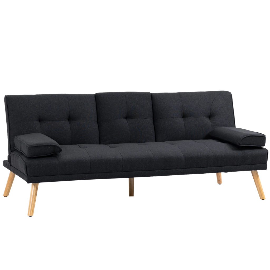 Divano letto ¨C Minimal ¨C 181x77x78 cm, nero
