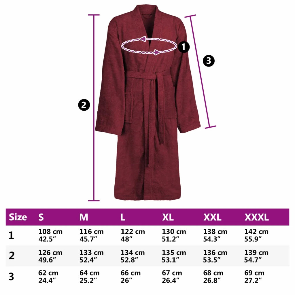 Accappatoio KINN Rosso M Cotone CFW4446196