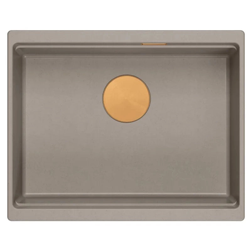 Lavello In Granito Logan 100 Beige Tappo oro