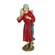 Pastore con agnello per presepe da 10 cm