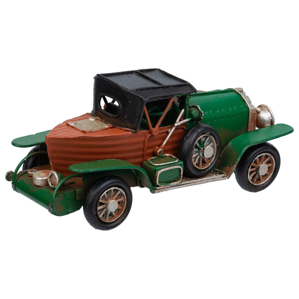 Auto in metallo verde 16x7x7h