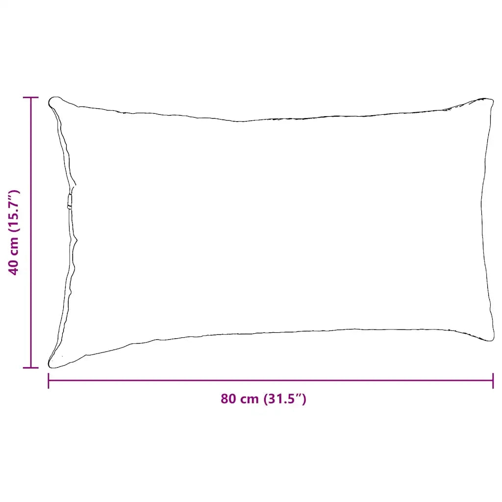 Cuscini da Divano 2 pcs Grigio Nuvola 80 x 40 cm Tessuto 42013709