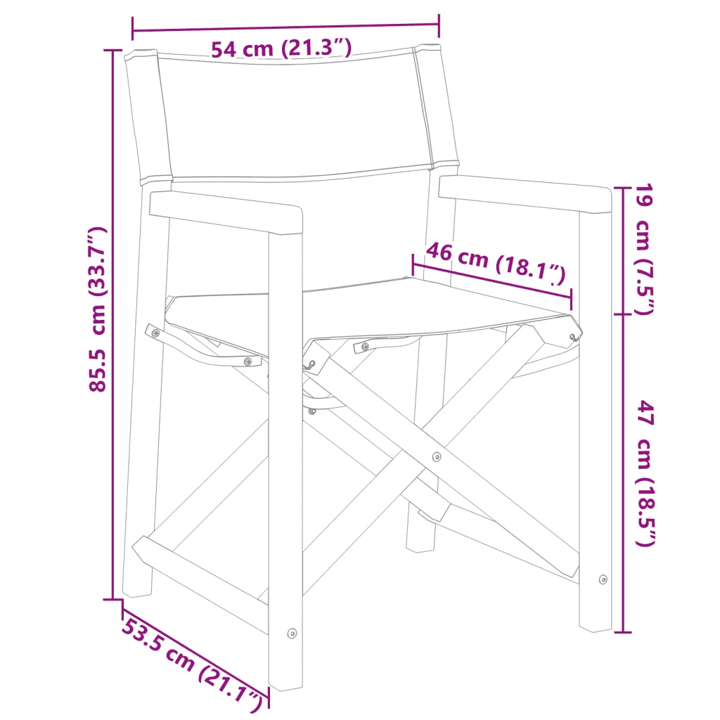 Sedie da Giardino Pieghevoli 4 pz Bianco Crema in Tessuto 3208916