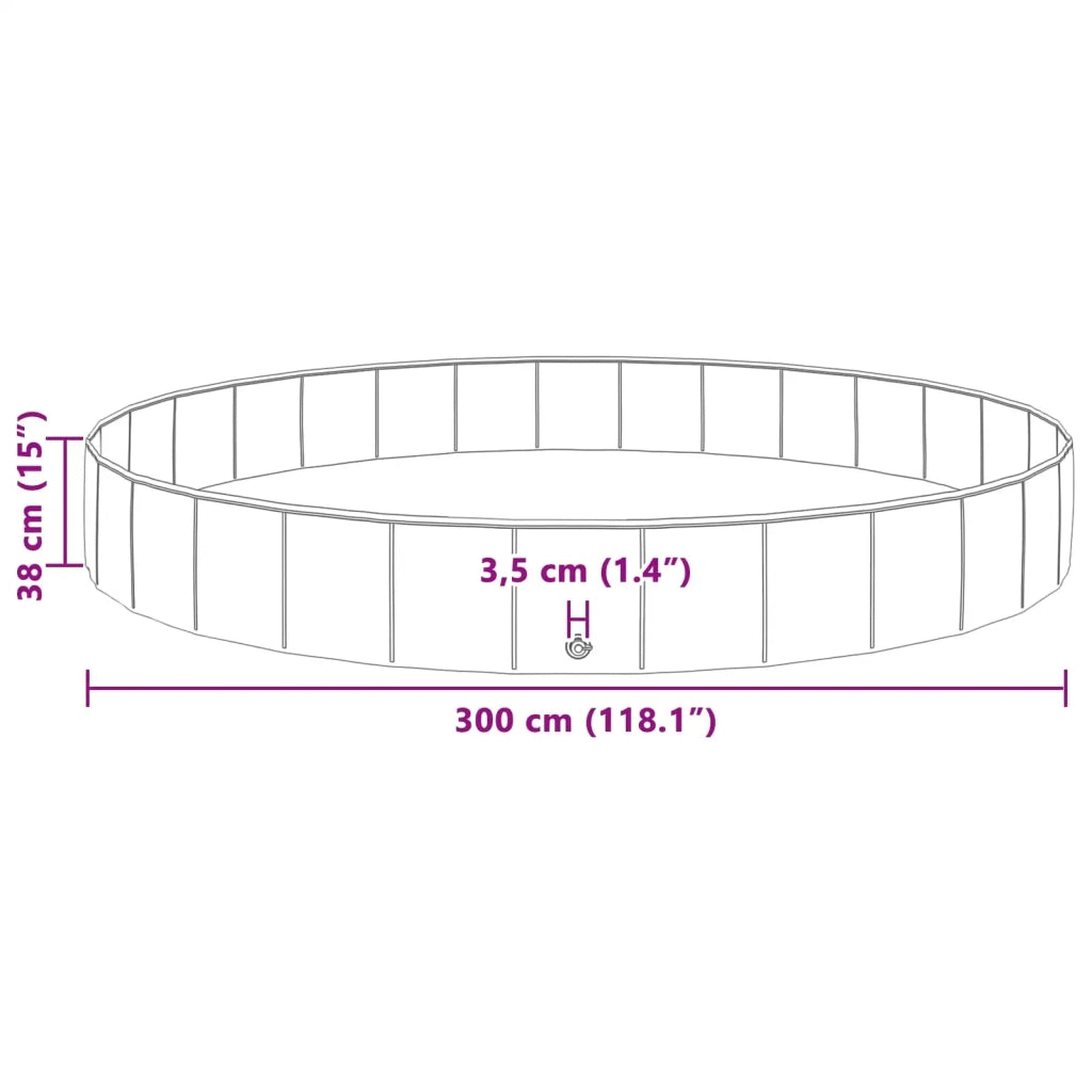 Piscina per bambini Rosso Ø300 x 38 cm 3416319