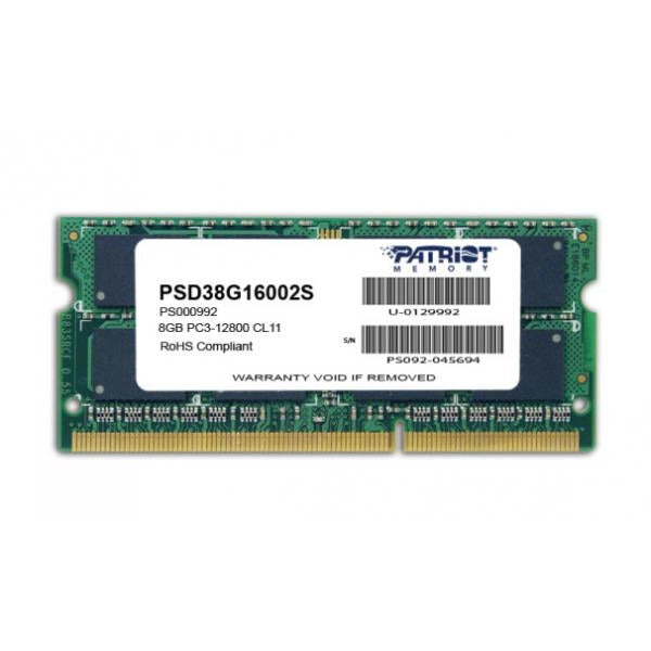 PATRIOT RAM SODIMM 8GB DDR3 1600MHZ